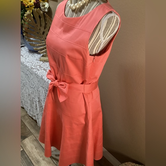 CALVIN KLEIN Chic Coral Sleeveless Dress - Picture 4 of 12